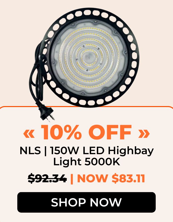 NLS 150W LED Highbay Light 5000K on sale for 10% off