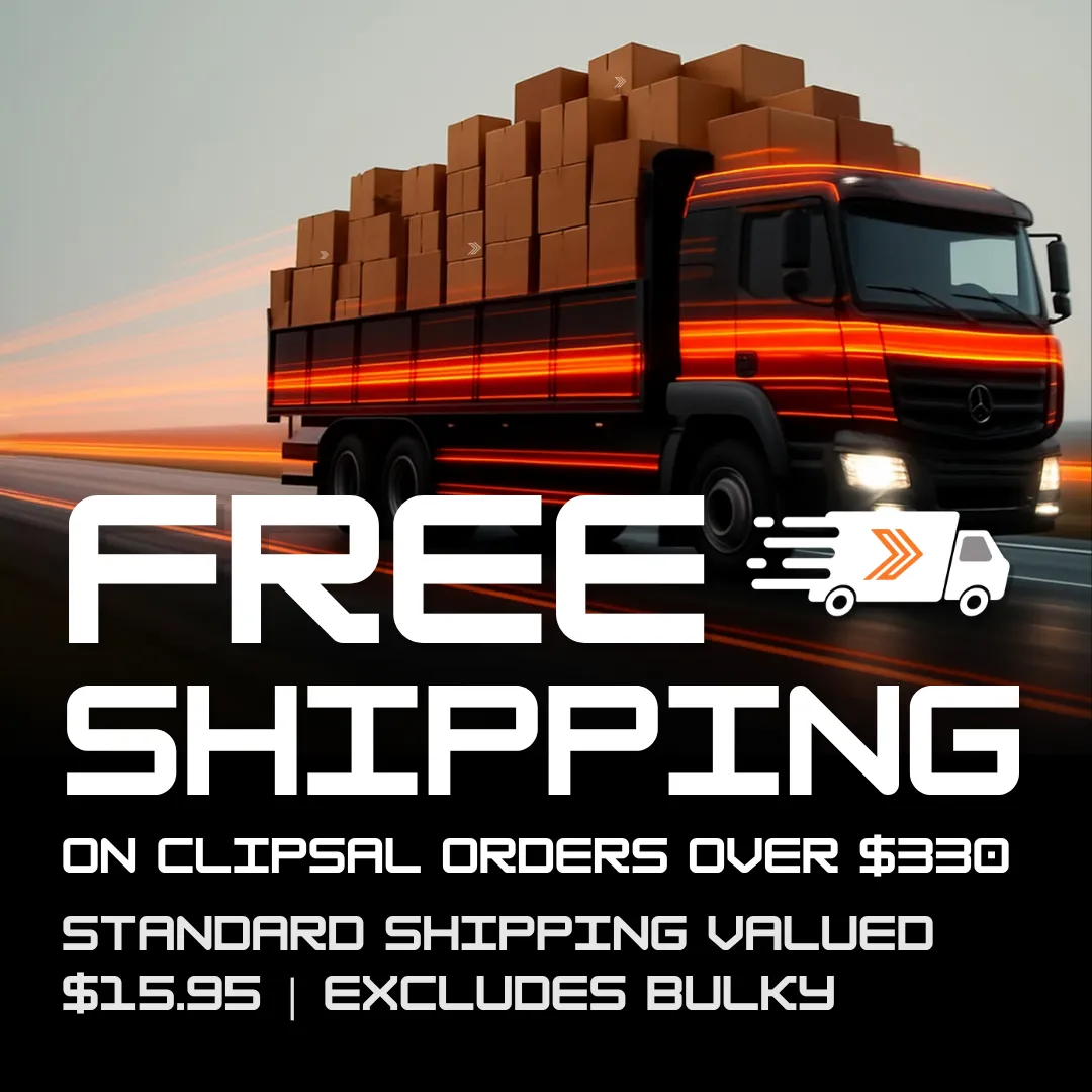 Free shipping on Clipsal orders over $330.