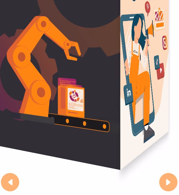 3D-Werbebanner von adlicious mit dem Slogan „Experience the taste of powerful advertising“.