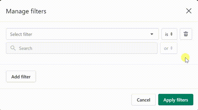 Applying Filters in Shopify Reports