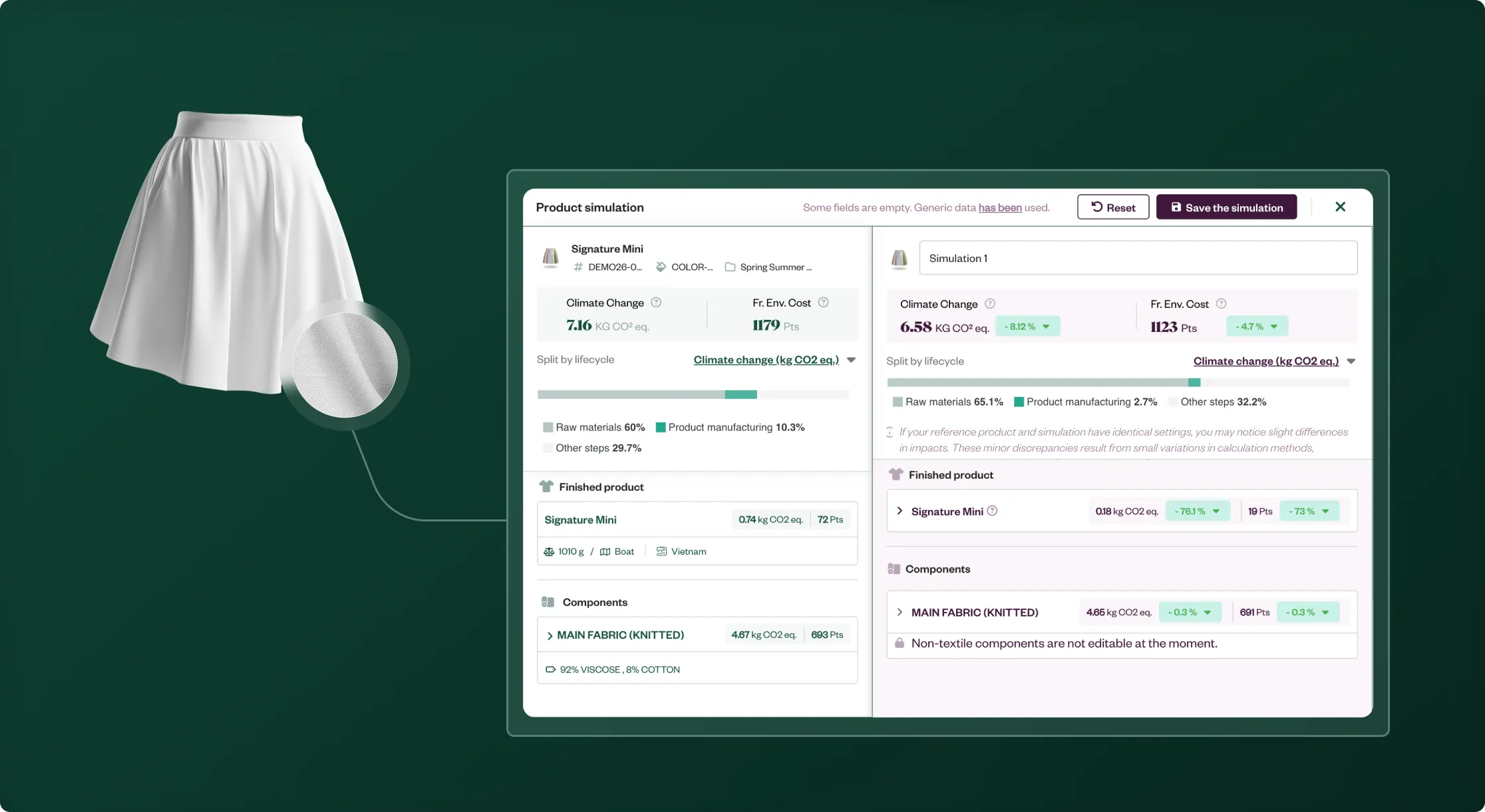 Piattaforma di analisi del ciclo di vita basata sulla progettazione ecocompatibile — Fairly Made