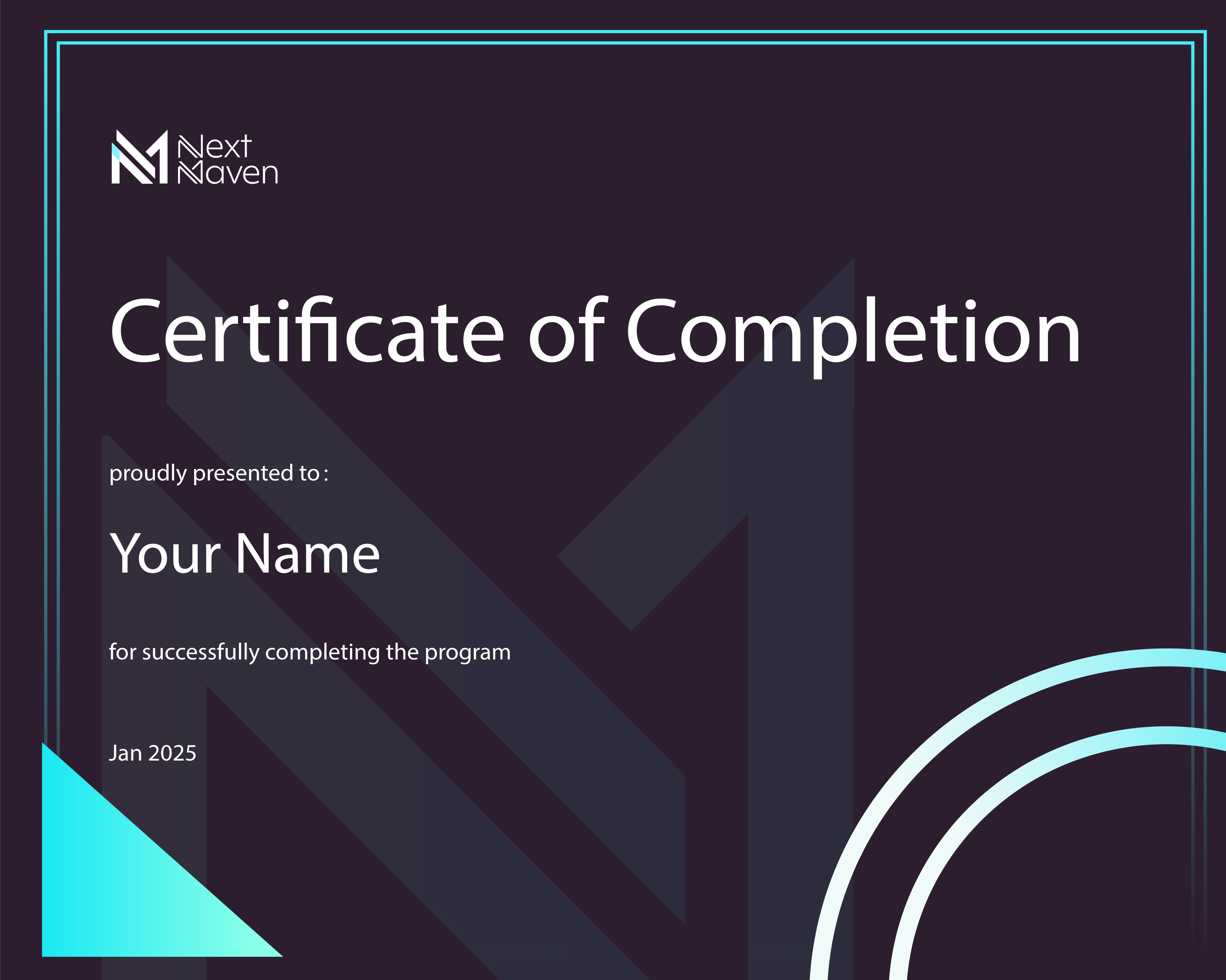 NextMaven AI | cert, certificate