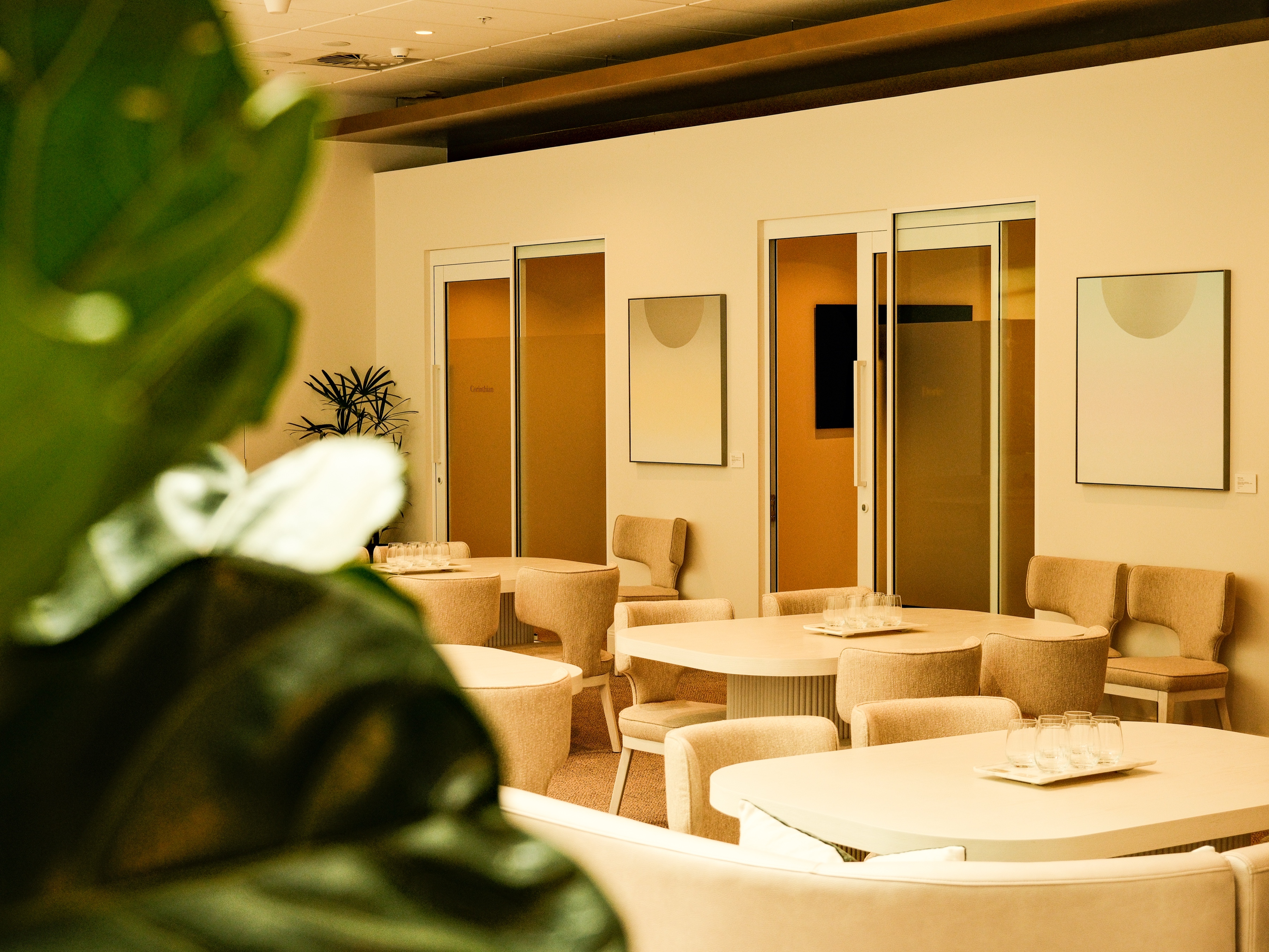 people sitting in a room