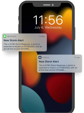 Send instant SMS to the crew directly to their inbox