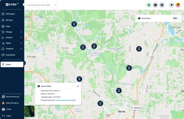 KYRO AI Vegetation Management Software solution
