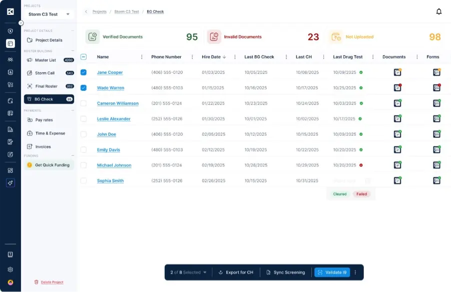 Automated Compliance checks - StormShield KYRO AI