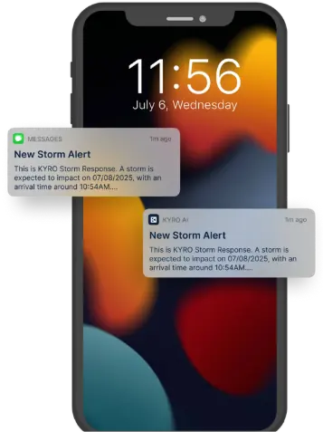 Send instant SMS to the crew directly to their inbox