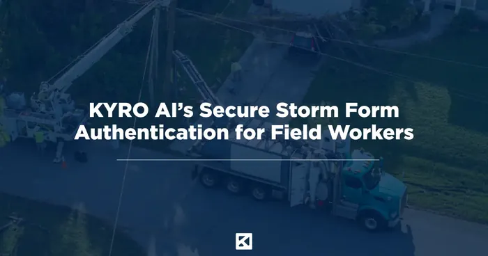 Secure storm form authentication for field workers