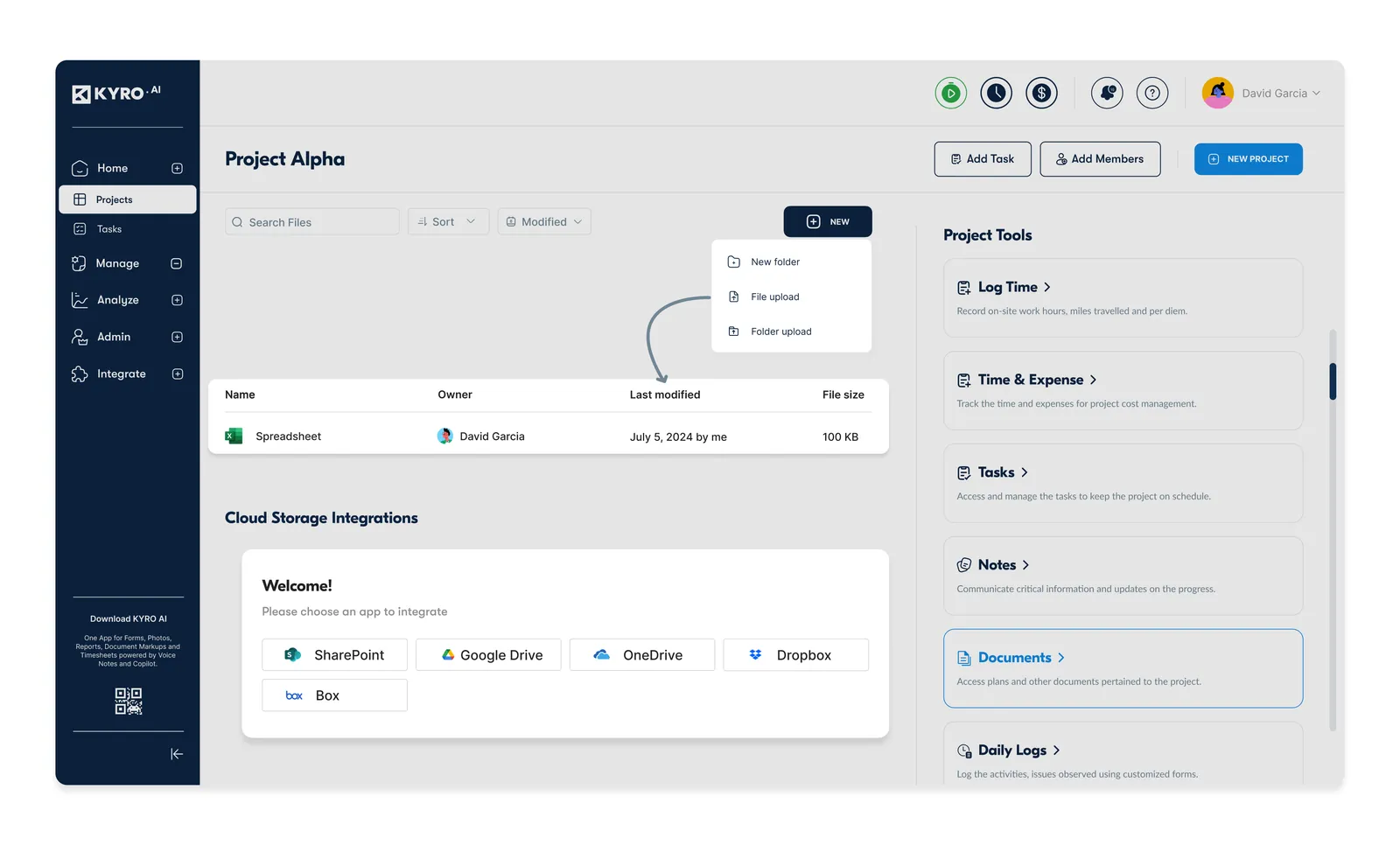 Seamless integration in construction management software