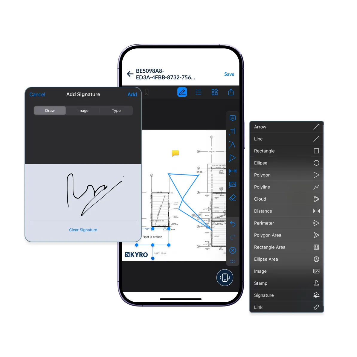Easy mobile accessibility for construction management and safety management 