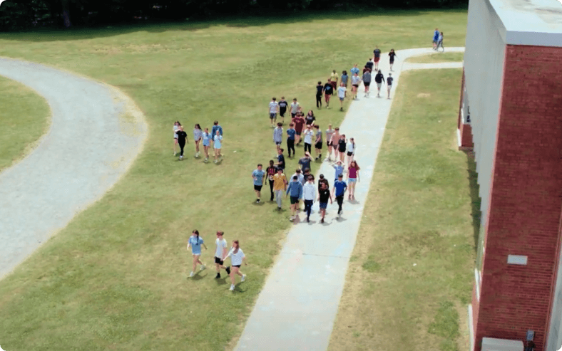 Children leaving school
