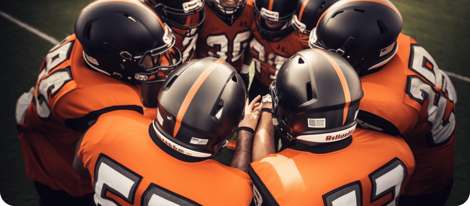 American Football team meeting