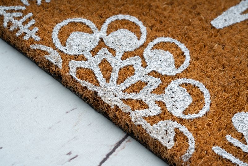 Non-PVC dyed coir mat