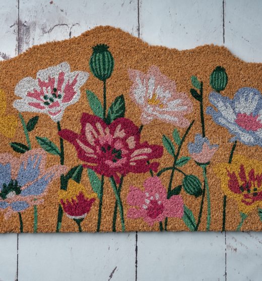 PVC-backed coir doormat