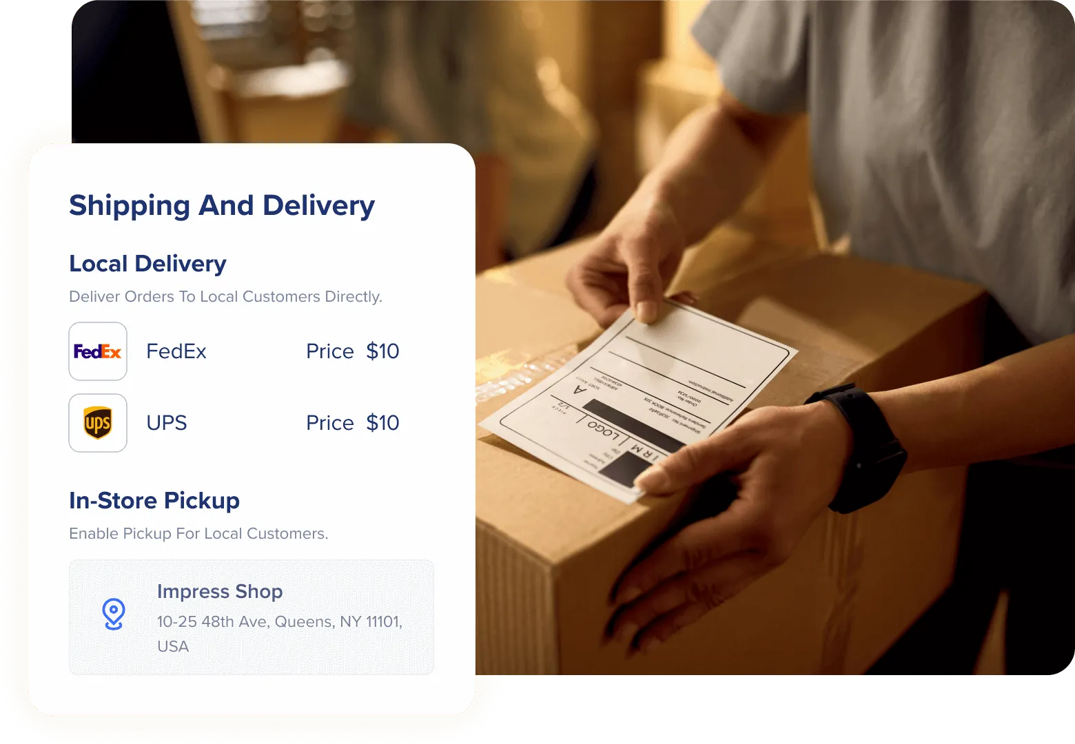 end-to-end SHOPLINE logistics