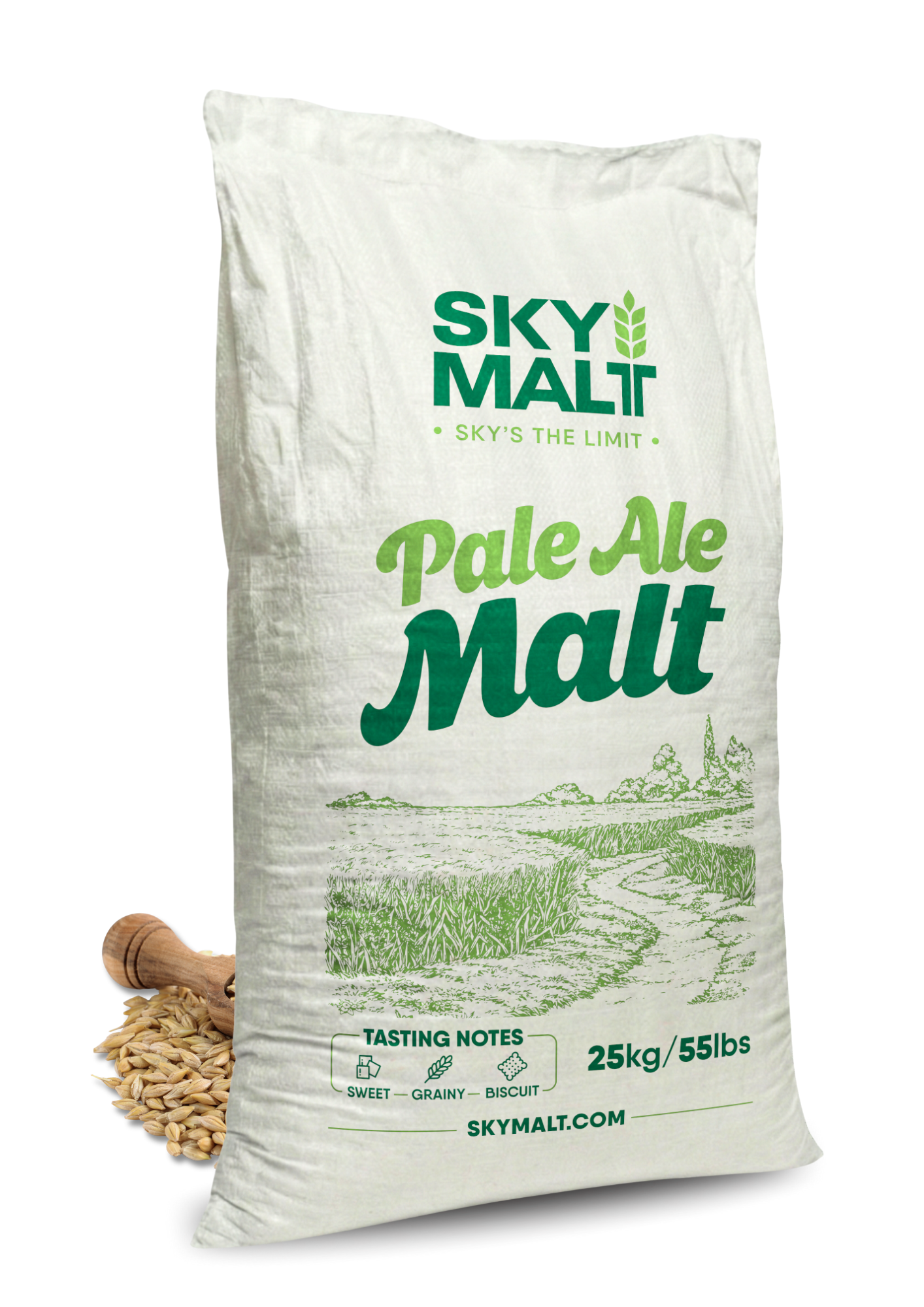 25kg pilsner malt bag