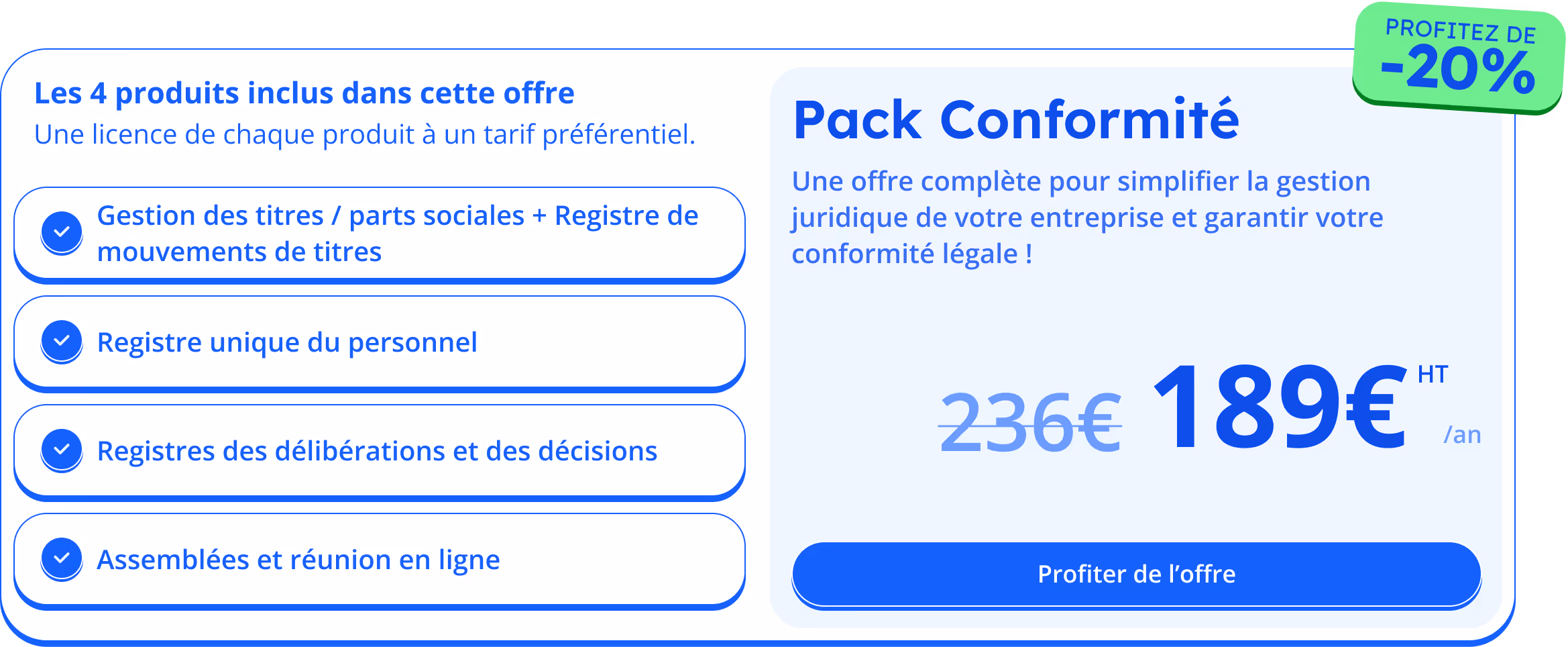 Pack conformité Axiocap remise exceptionnelle 