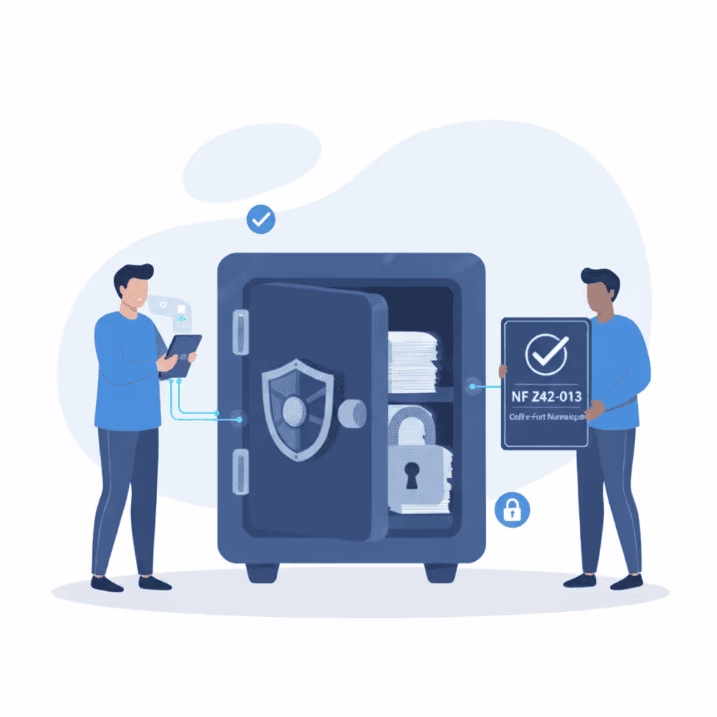 Les copies fiables sont deposees dans le coffre-fort numerique Axiocap