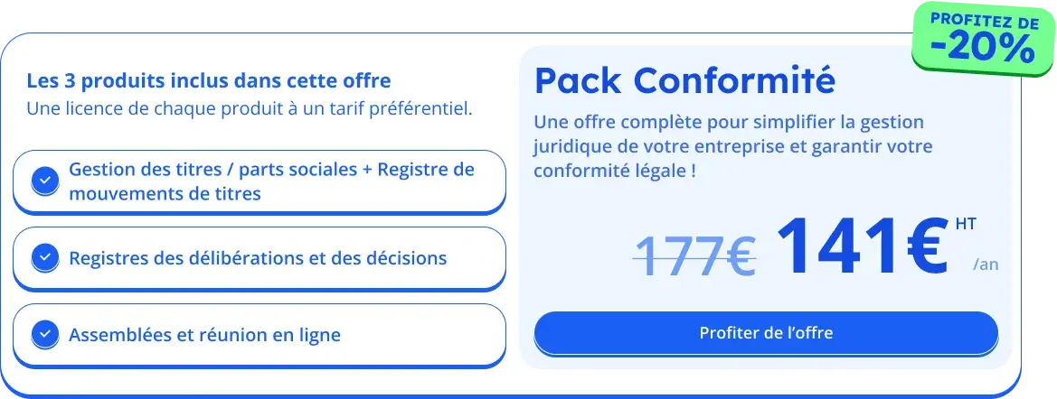 Pack conformité Axiocap remise exceptionnelle 