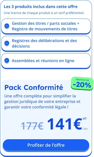 Pack conformité Axiocap remise exceptionnelle 