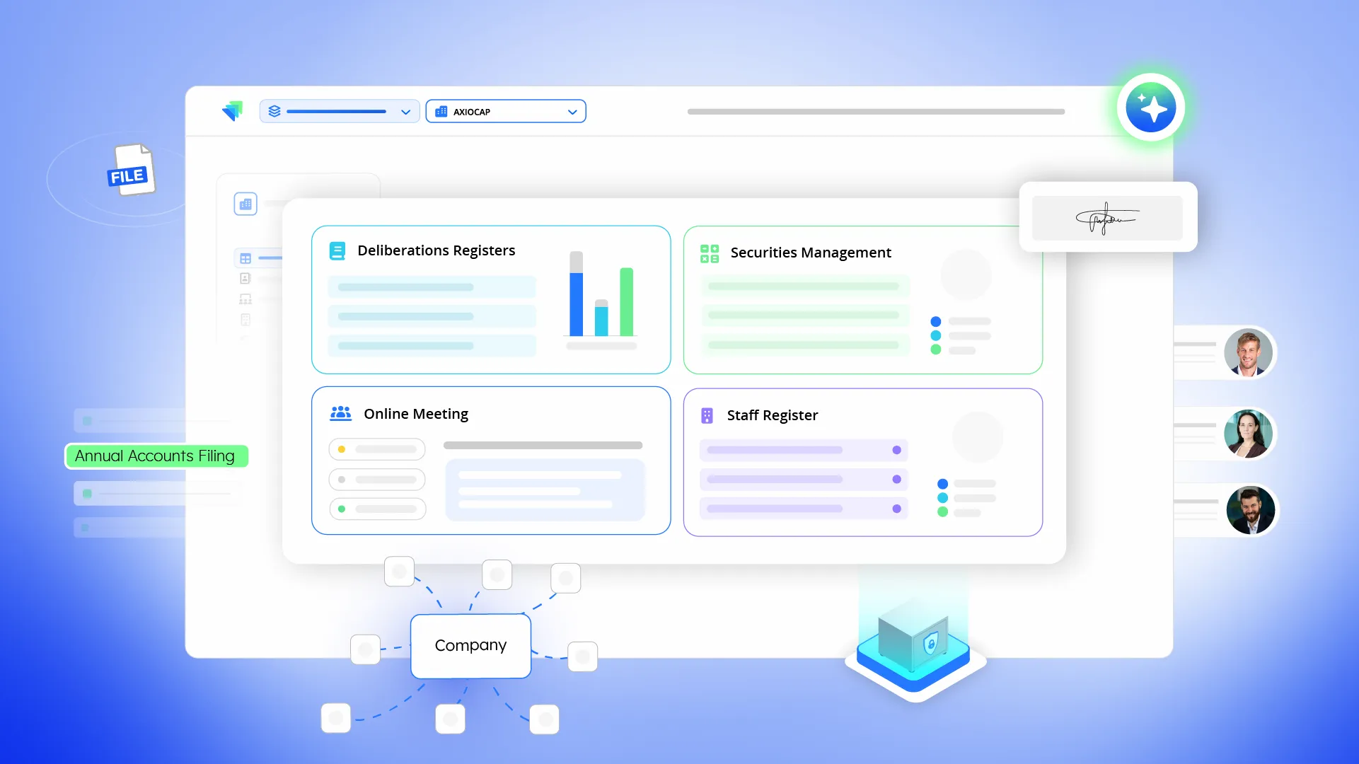 Axiocap solution settings