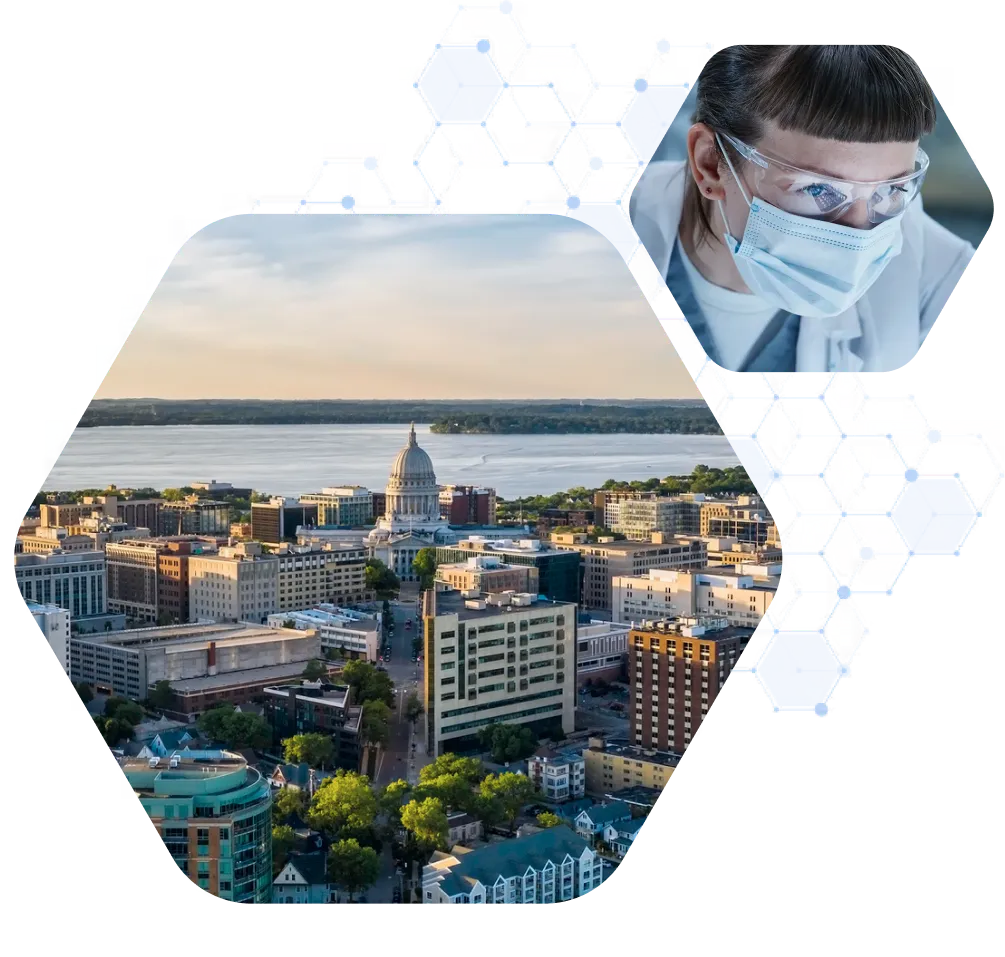 Biohealth researcher and downtown Madison representing Wisconsin’s innovation ecosystem