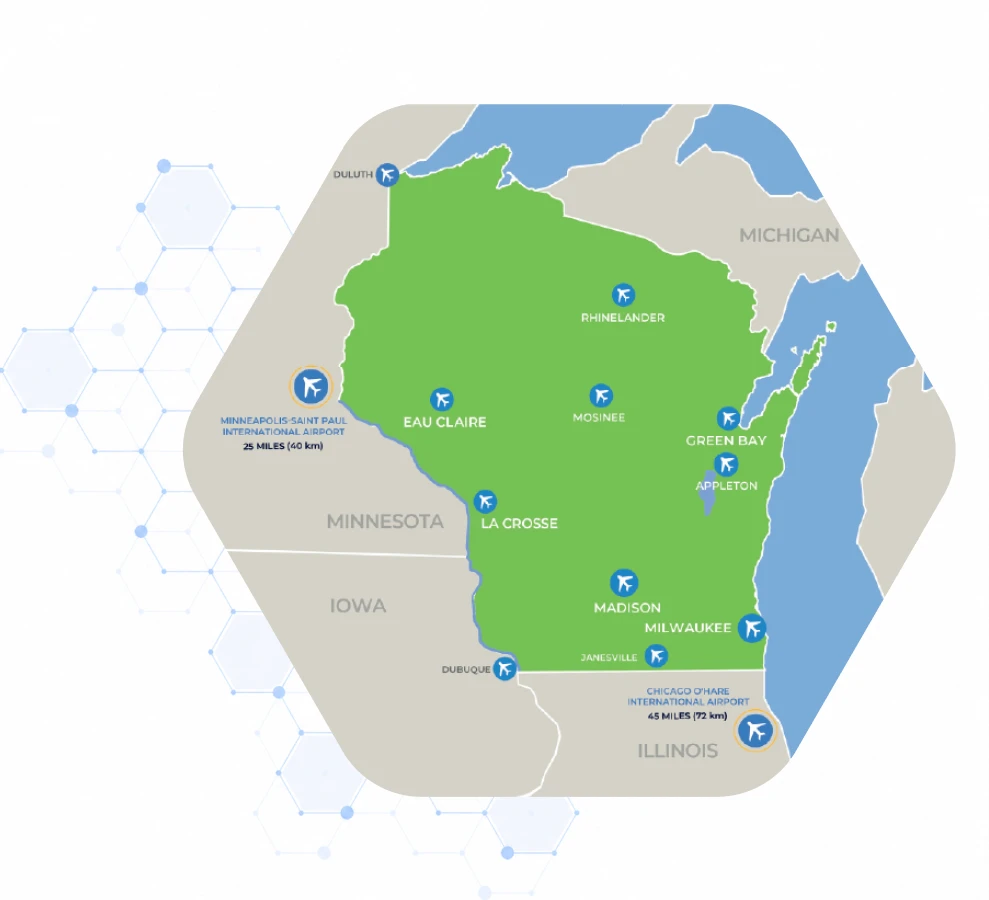 Scientist performing laboratory research as part of Wisconsin’s biohealth workforce
