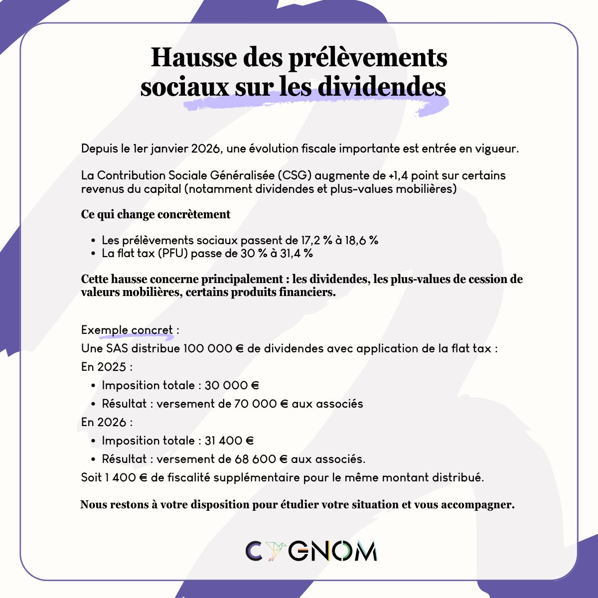 Hausse de la Contribution Sociale Généralisée