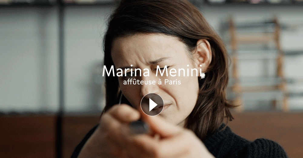 Merina Menini, affûteuse à Paris