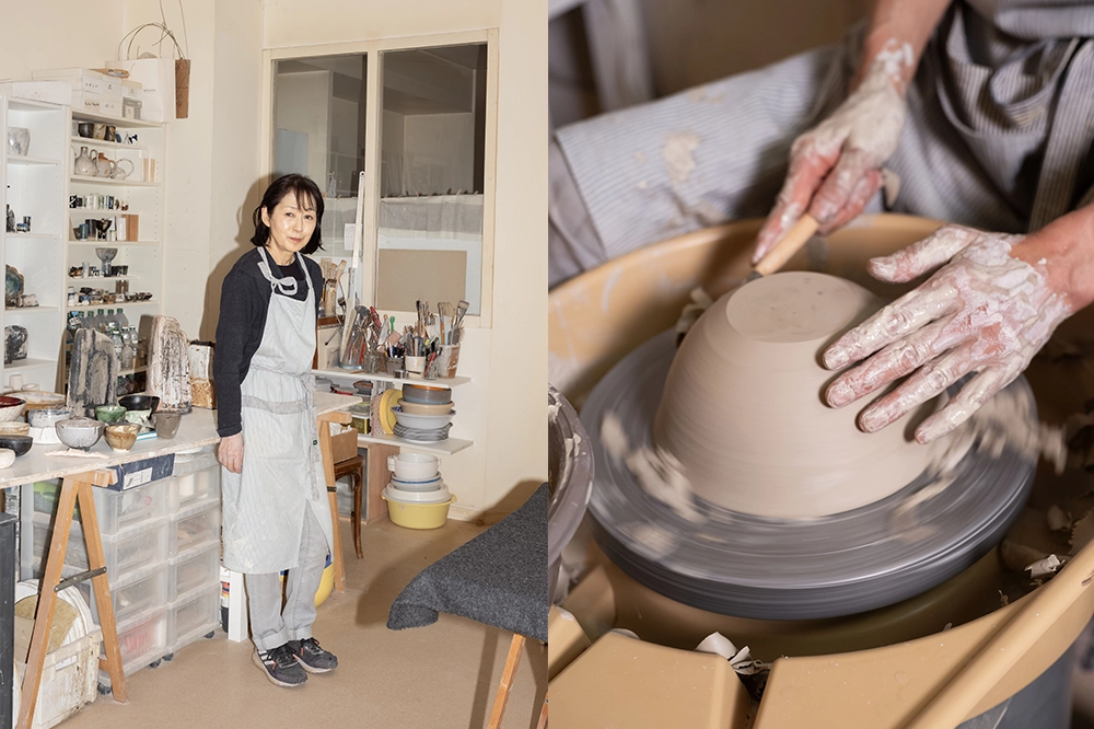 Mami Kanno, céramiste en région parisienne