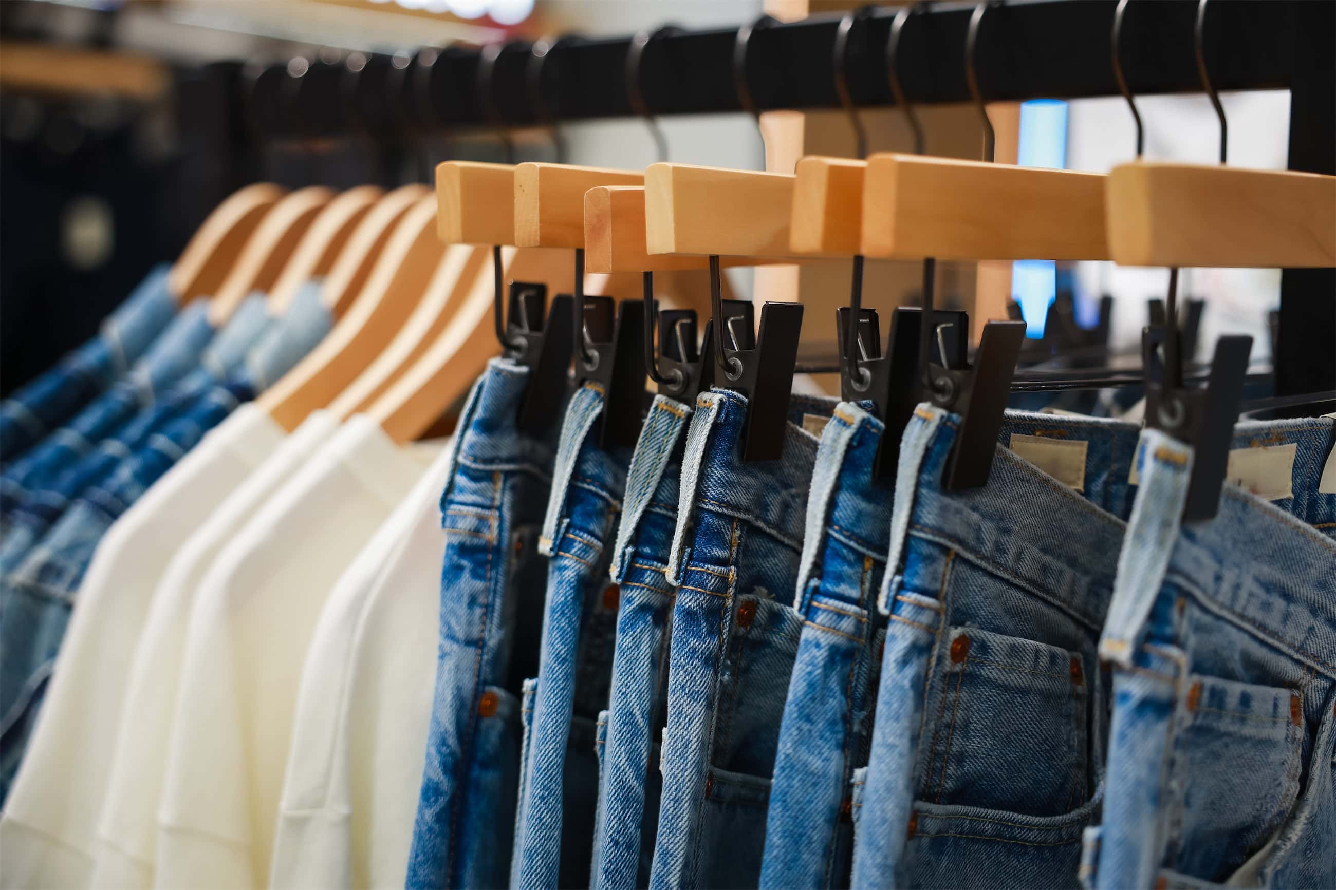 Shoppers browsing products in a modern retail store