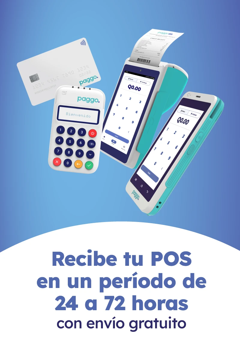 Recibe tu POS en un período de 24 a 72 horas con envío gratuito