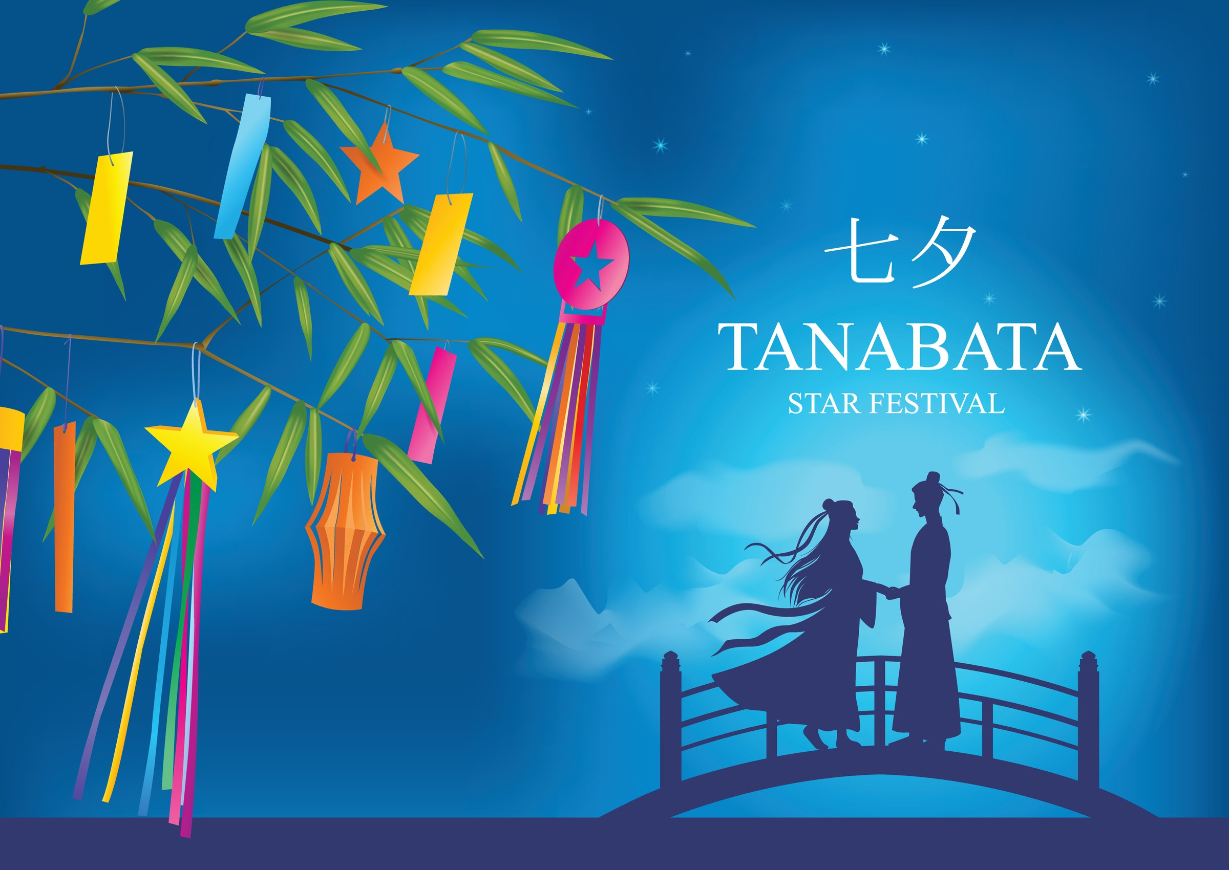 Tanabata display at the Yokoso Center, Columbus, Ohio