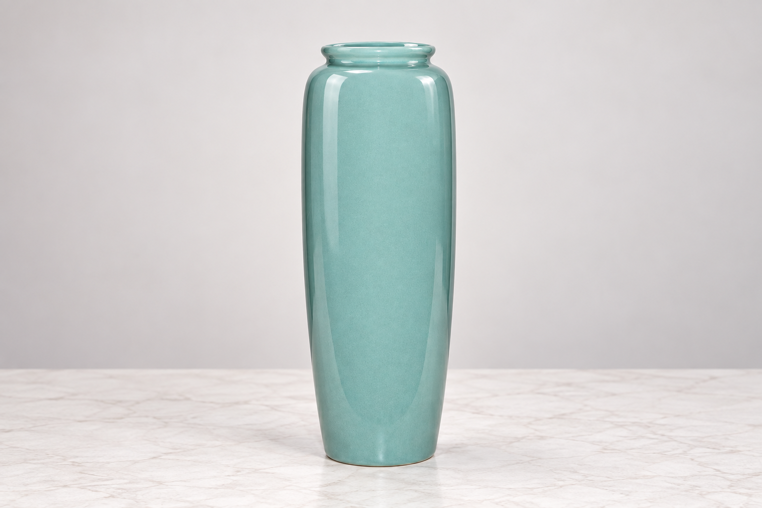 Central Ohio Ohara Ikebana Ohara Tall Vase, Rimmed, Blue/Grey