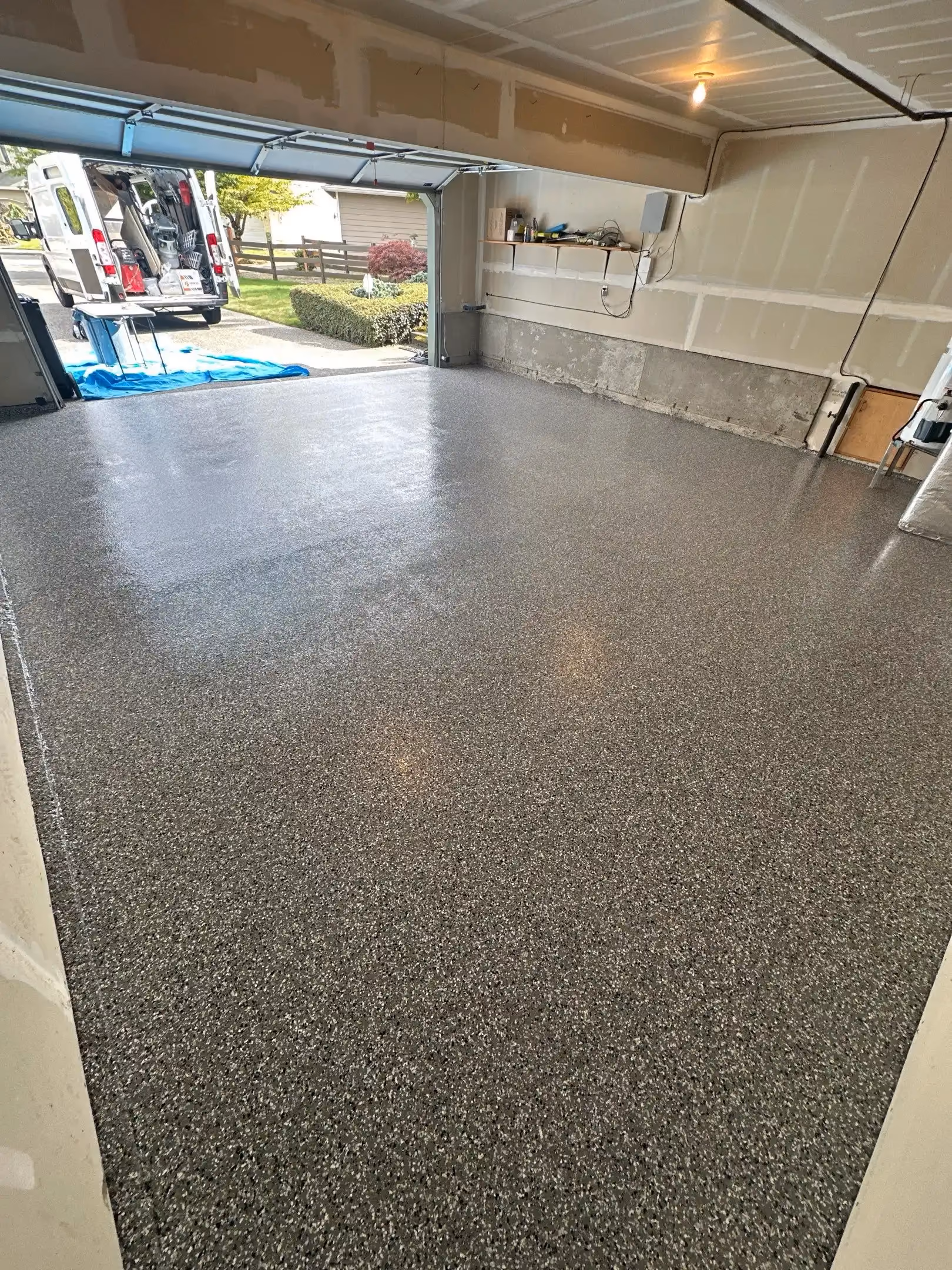 Epoxy Garage Floor Coating Everett Washington by Cascade Concrete Coatings Woodinville Penntek Coating Dealership