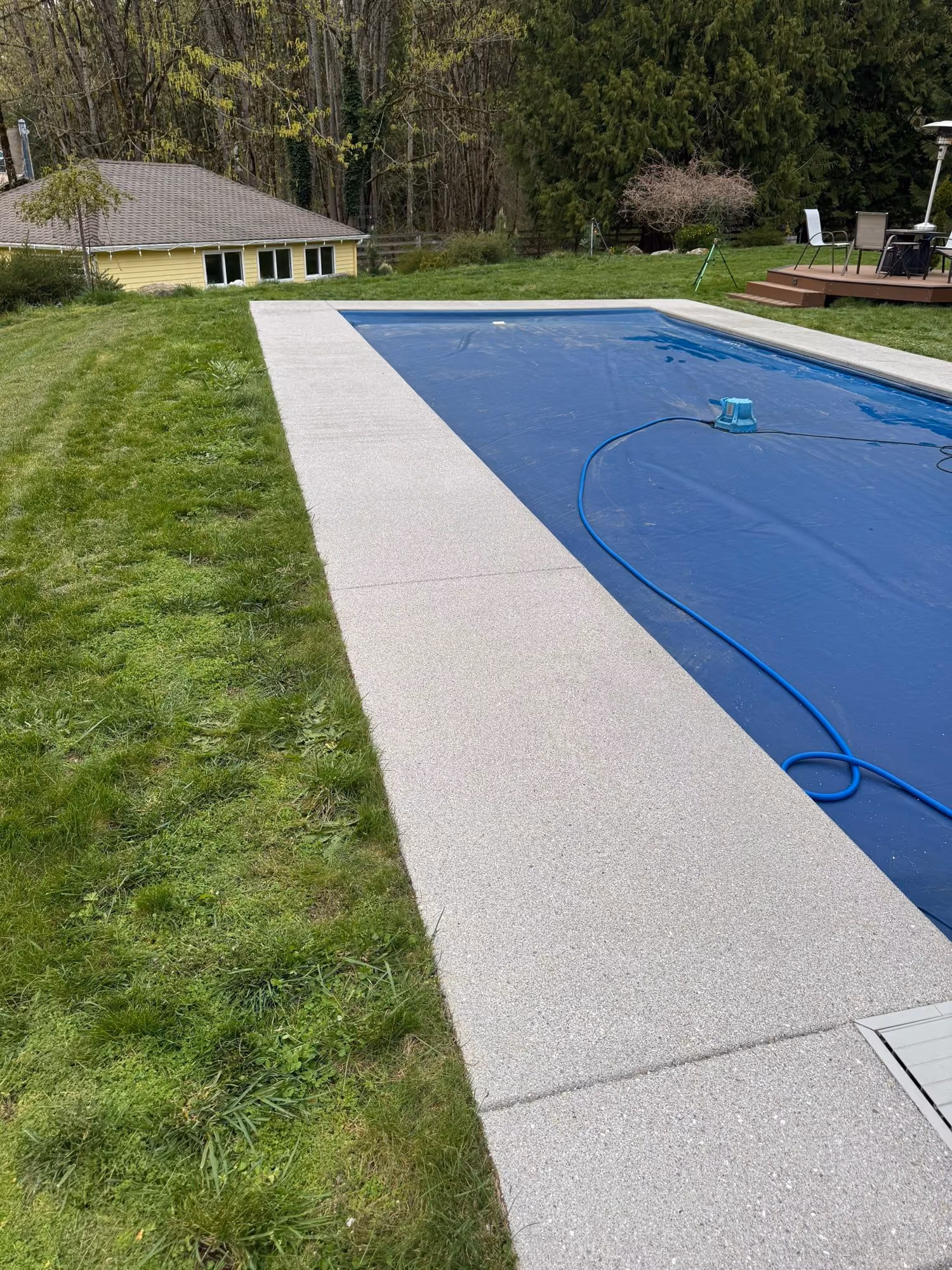 Quartzite Hybrid Terrazzo epoxy flake floor by Cascade Concrete Coatings