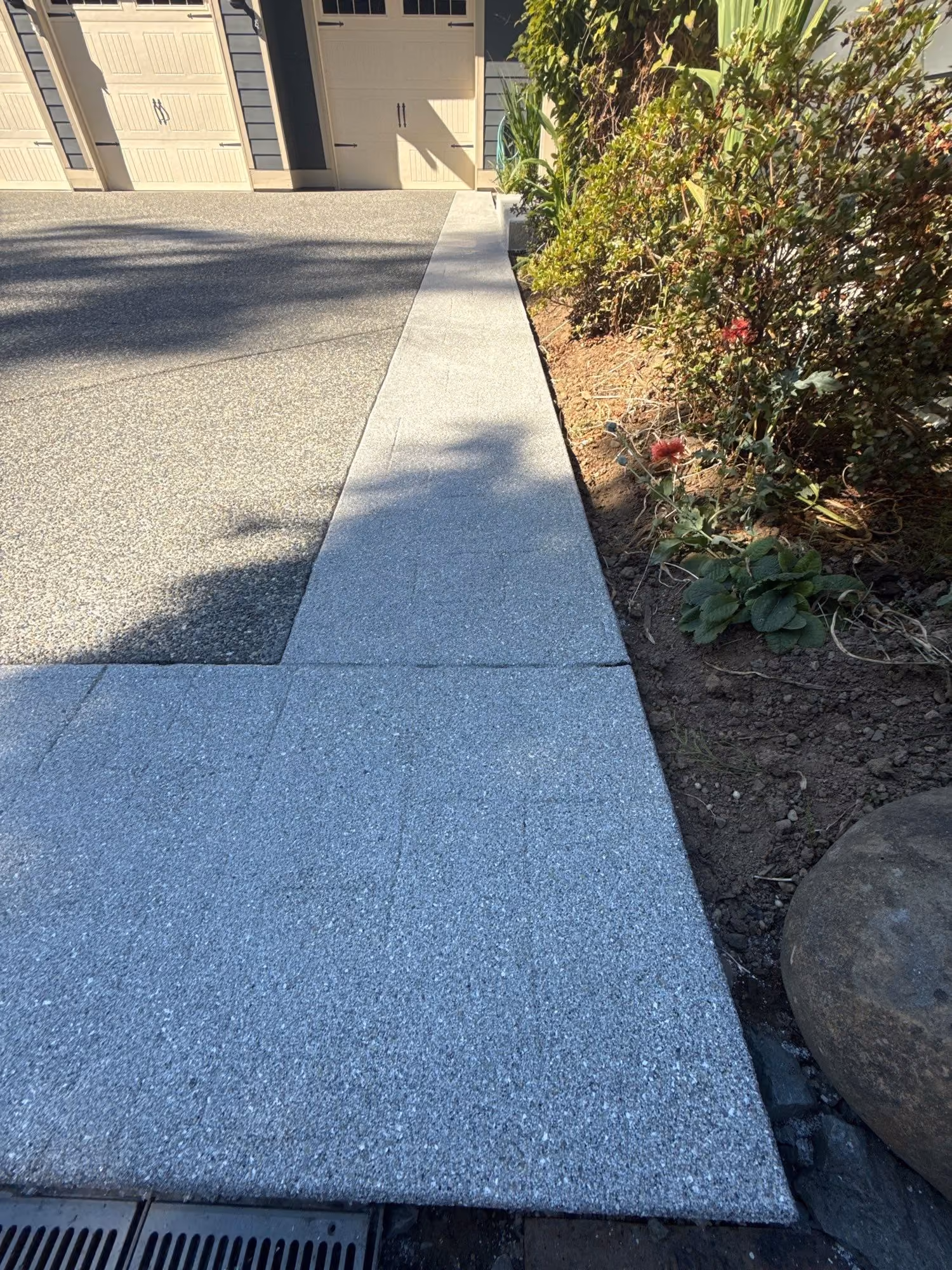 Quartzite Hybrid Terrazzo epoxy flake floor by Cascade Concrete Coatings