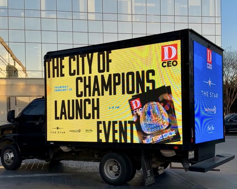 Mobile Billboard Dallas LED Media Truck #2