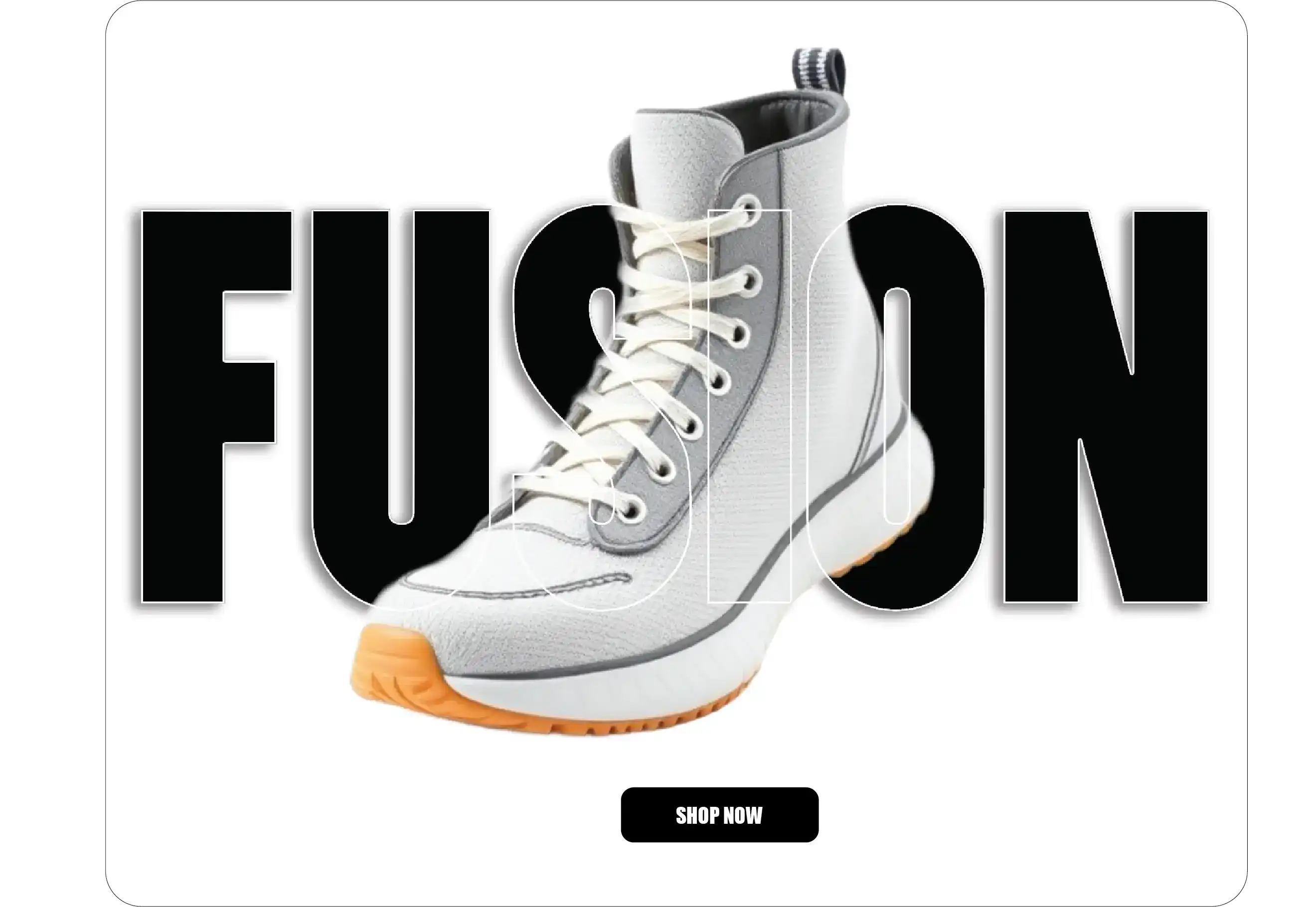White Shoes Advertisement Design