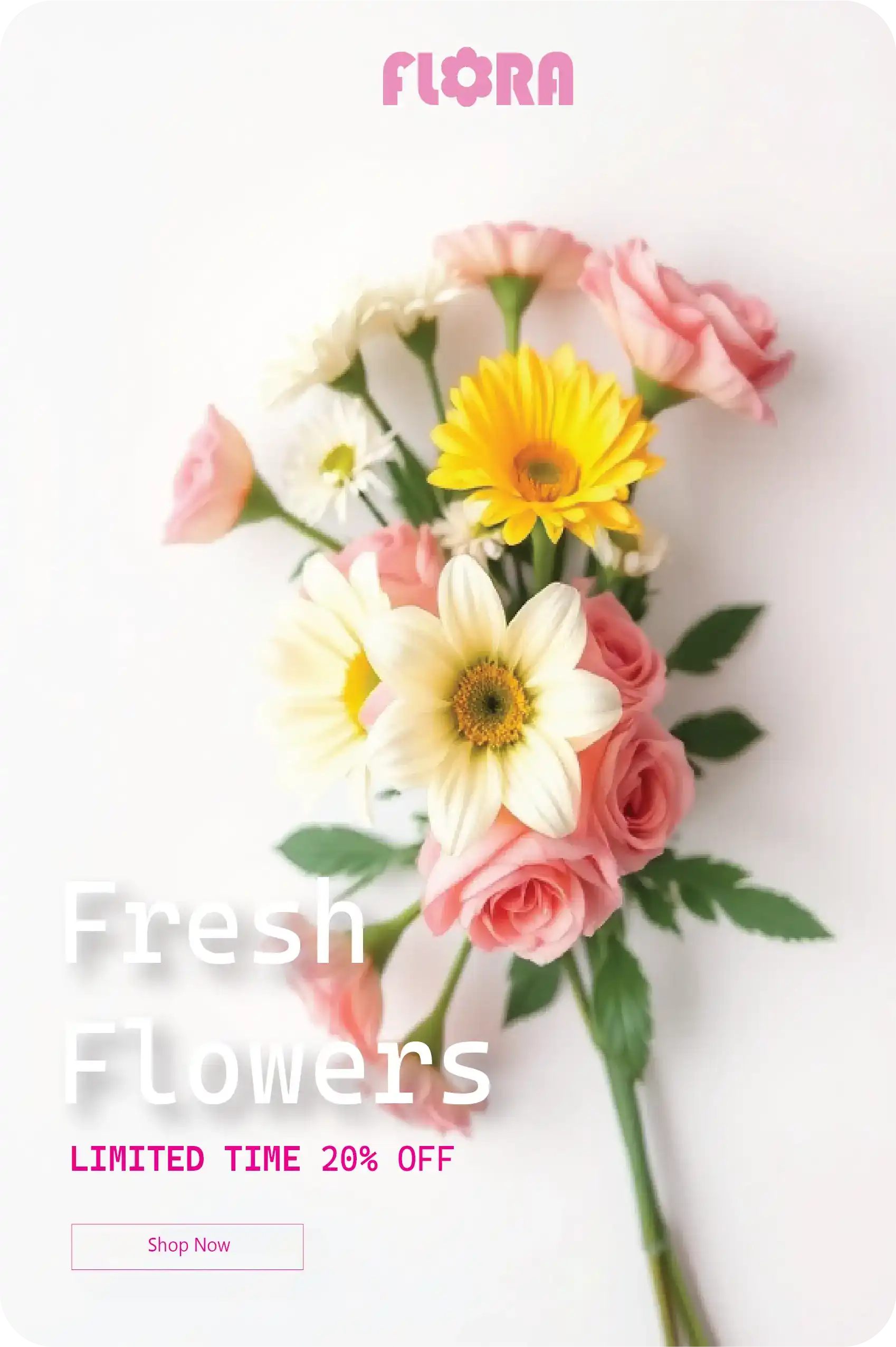 Flowers Advertisement Design
