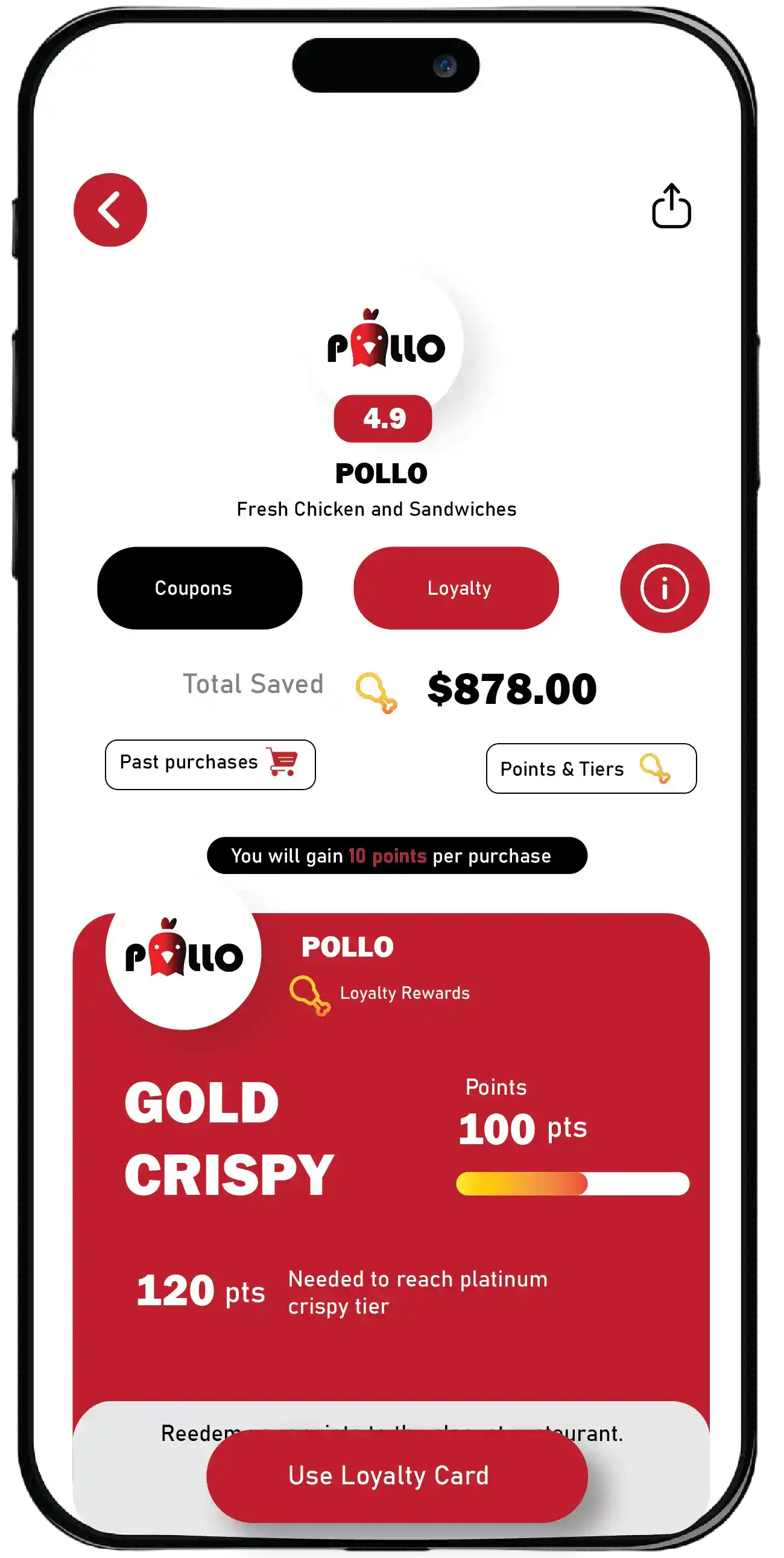 Mobile Application Main Menu