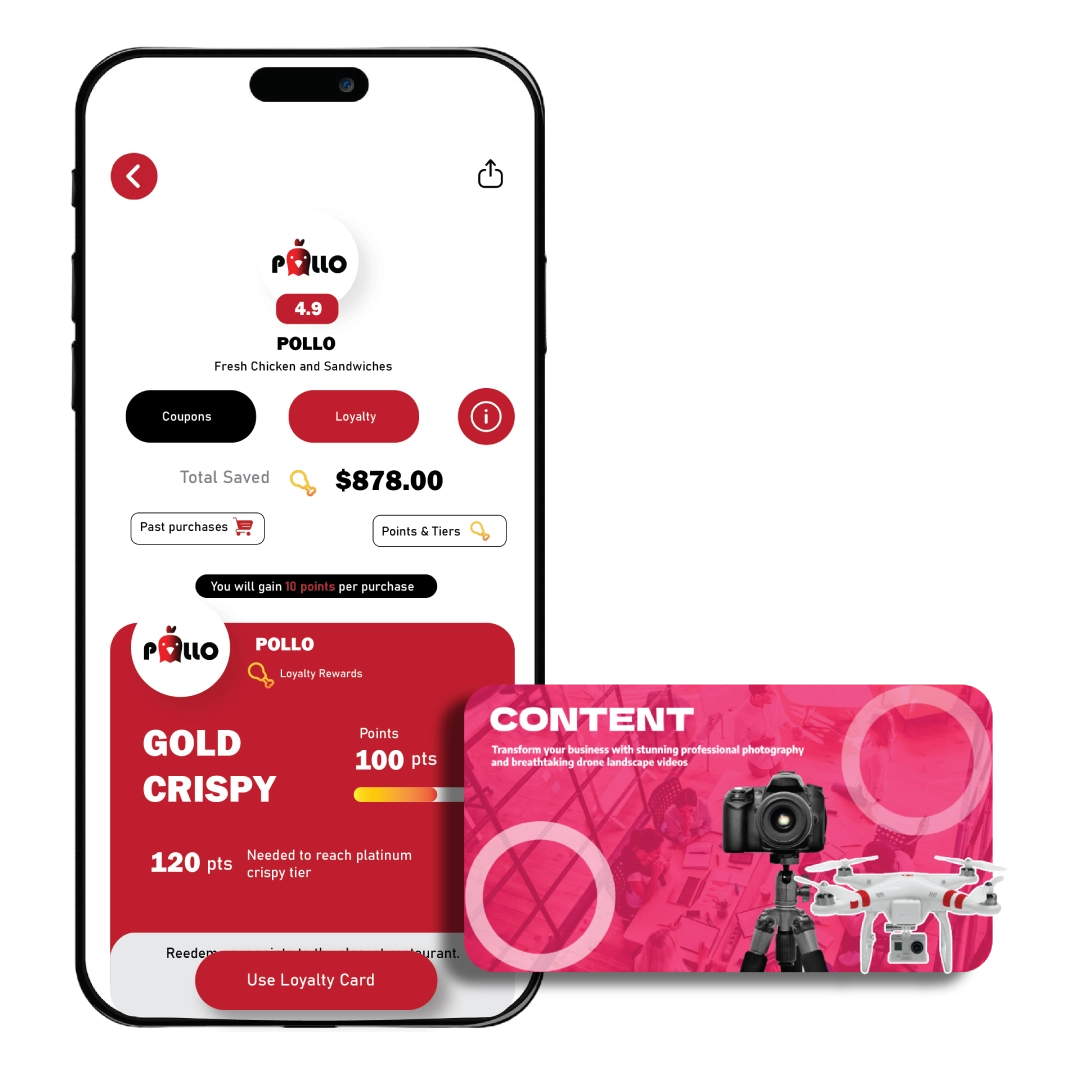 Business Custom Mobile Application and Photography Content
