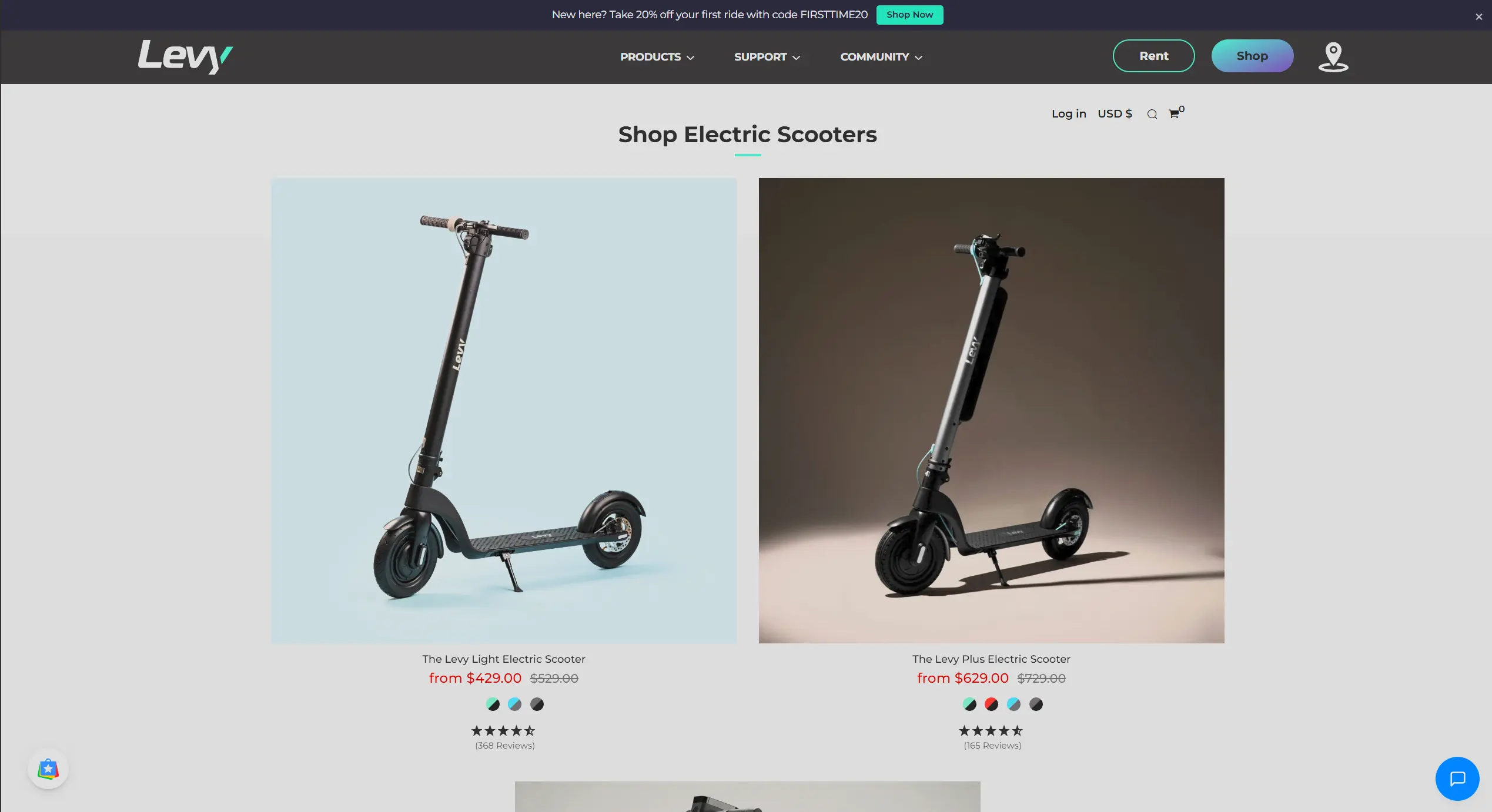 Levy Electric online store - Tritonmark e-commerce development
