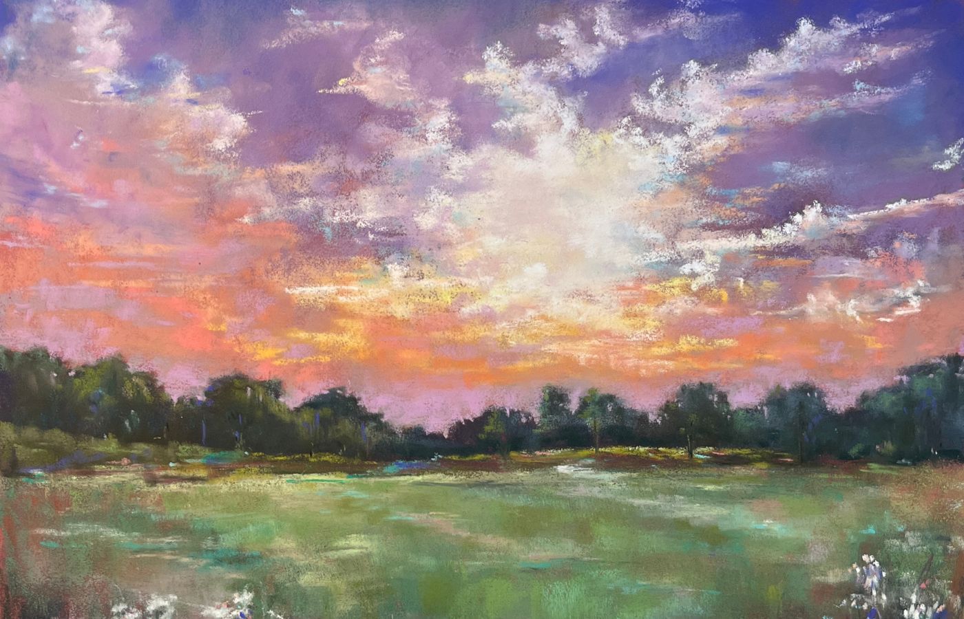 Skies and Scenes in Soft Pastel I - Erin Orlowski