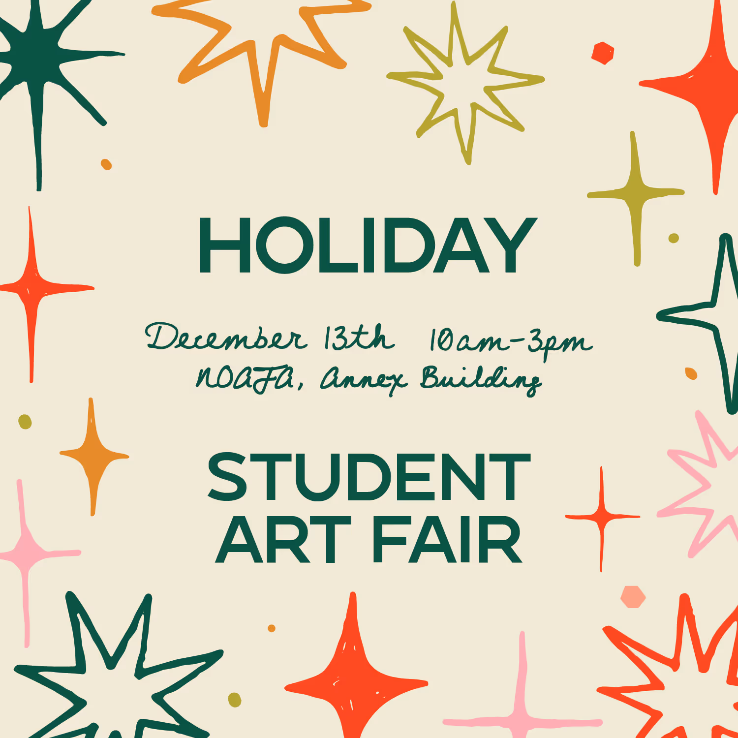 "Holiday Student Art Fair"