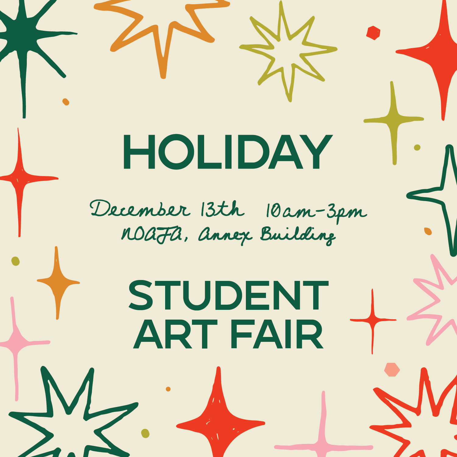 "Holiday Student Art Fair"