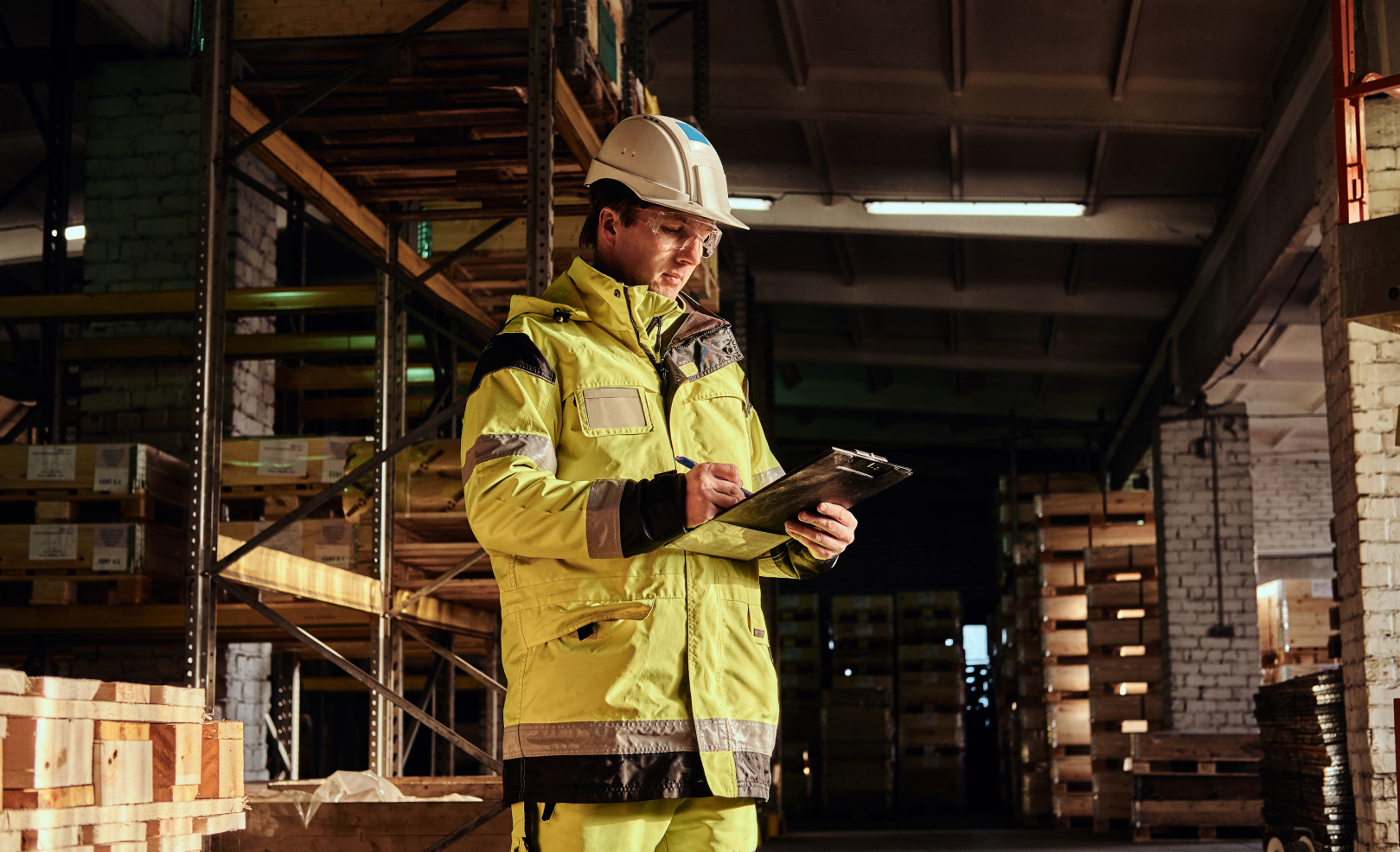 Worker in a warehouse