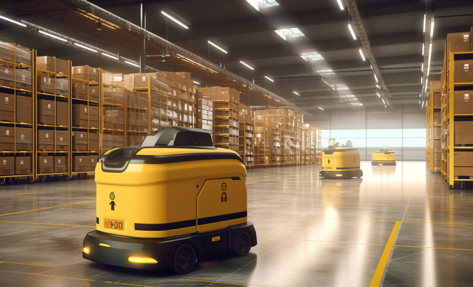 Use of autonomous robots in warehousing