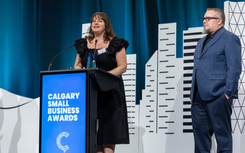 Darla B CTO accepting Small Business Award