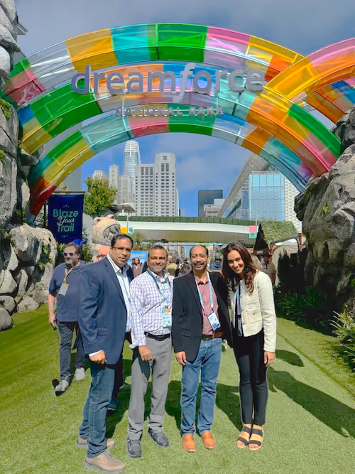 Group photo of Relanto team at Dreamforce event